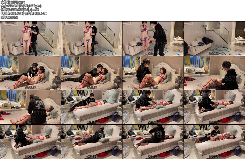 [贝特原创] 倩倩比基尼qzgc塑料袋hx控制-丝依依