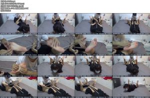 [新月原创] 玉箫同好定牌TK裸足K9驷马架全程极品白里透红的JIOJIO挠痒-丝依依