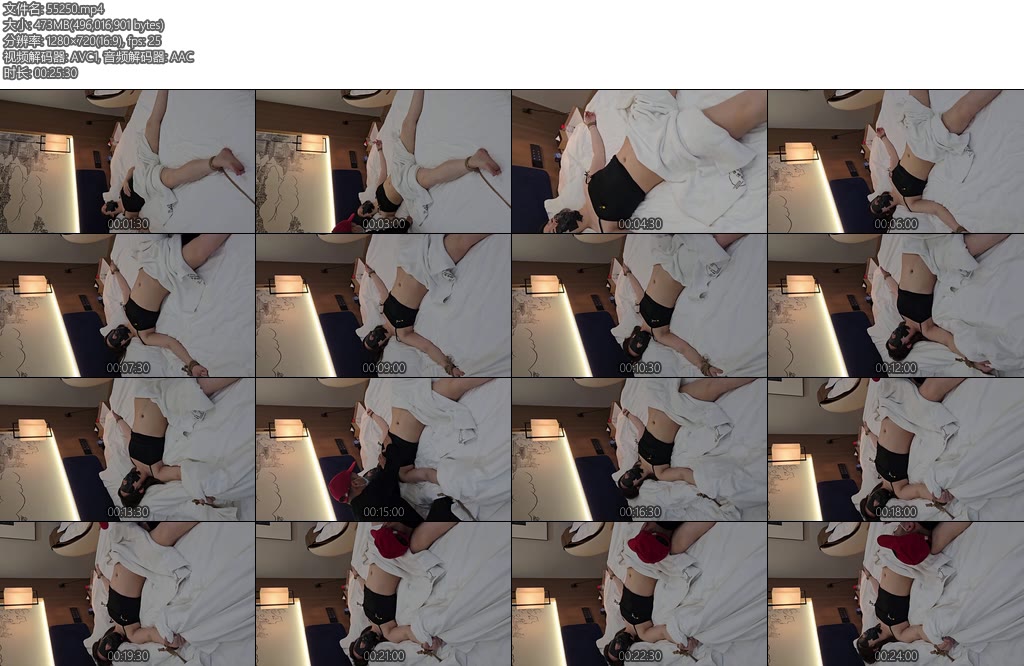 [小黑原创] 嘴里有袜子这次彻底玩生气了结束直接坐那哭了玩的太狠了这次不顾她喊叫两次折磨到崩溃疯狂挣扎说不玩了-丝依依