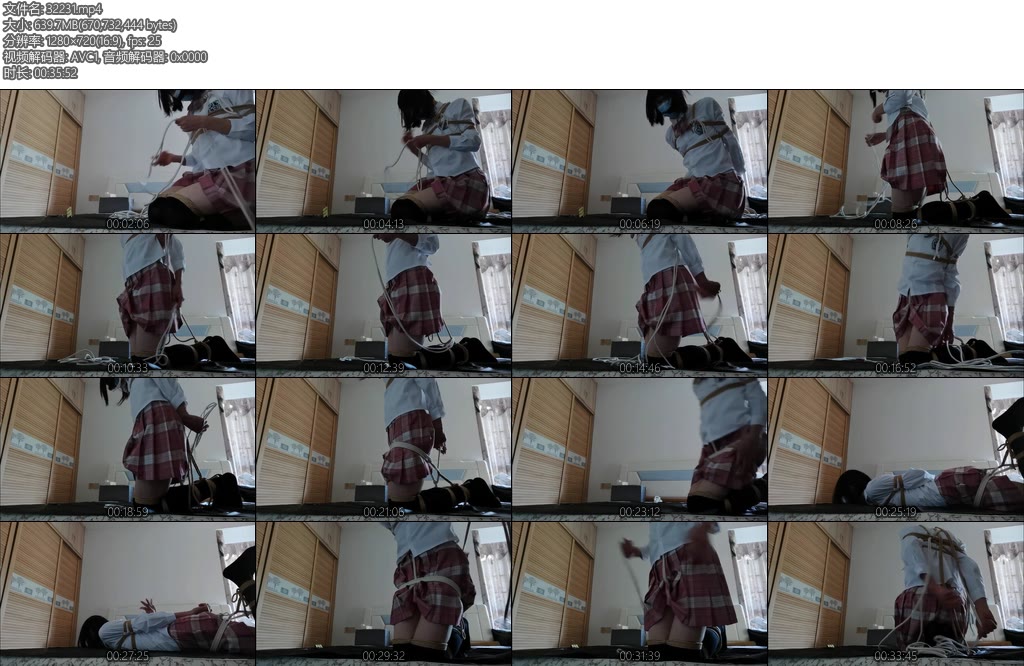 [亚洲绳艺] 璇云的自缚-丝依依