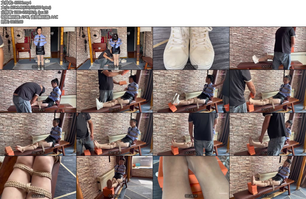 [龙飞原创] 极限老虎凳tk拍打最后承受不了老虎凳的折磨导致晕厥-丝依依