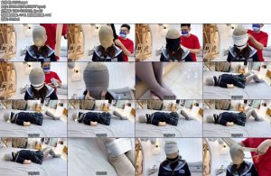 [默示录] 缚艺录 小B的丝袜体验套餐3层丝袜肉色丝袜套头黑白灰一层一层蒙上俗称丝袜蒙蒙蒙-丝依依