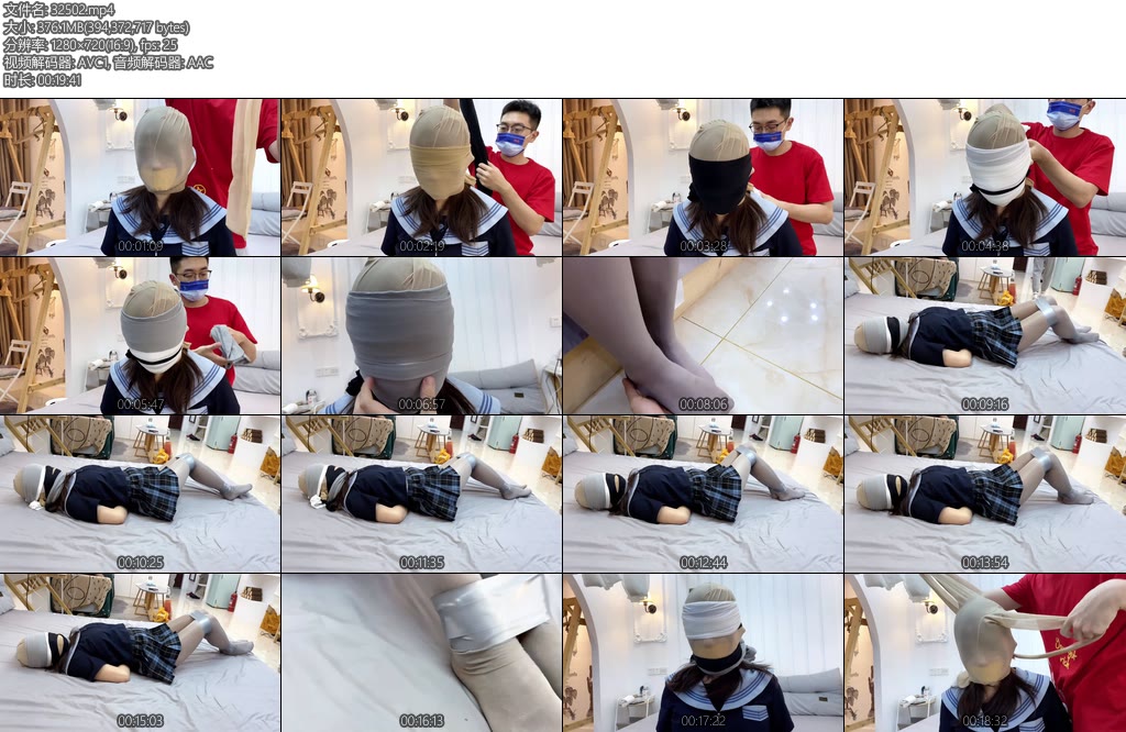 [默示录] 缚艺录 小B的丝袜体验套餐3层丝袜肉色丝袜套头黑白灰一层一层蒙上俗称丝袜蒙蒙蒙-丝依依