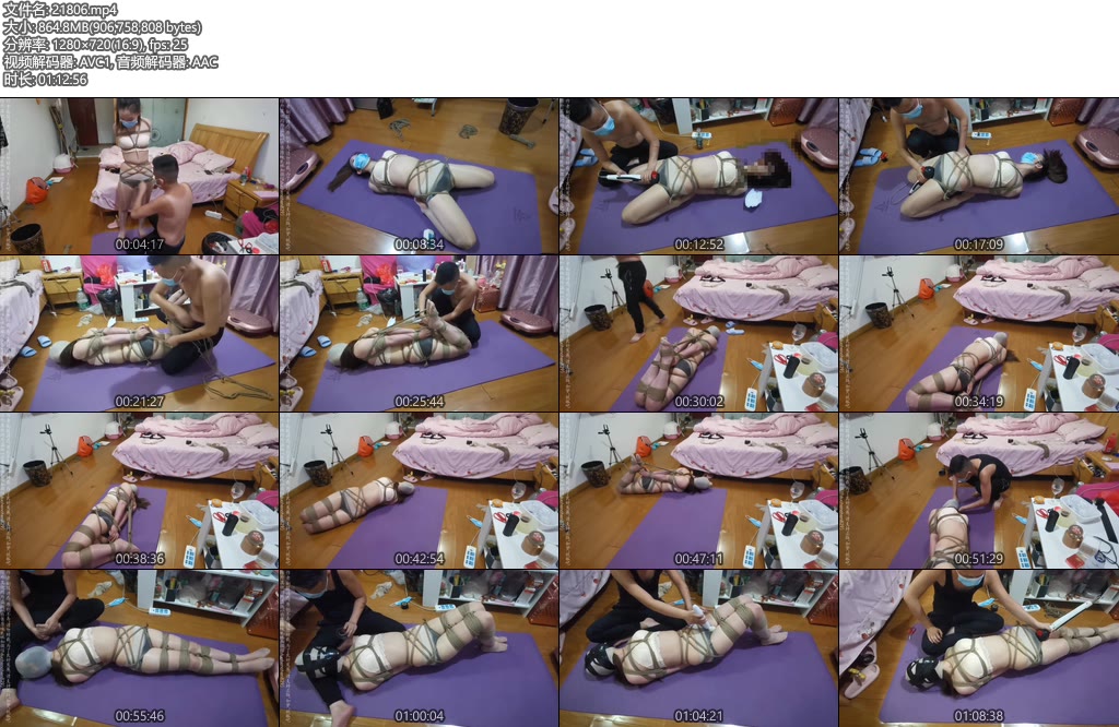 [网友原创] 我的媳妇 第53弹、刚绑好驷马匆匆的出门了把媳妇丢家了一个人任由其挣扎（妥妥的驷马放置）-丝依依