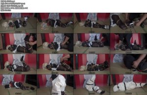 [象人原创] 嗷嗷cos笑面教授封眼封嘴装袋带走-丝依依