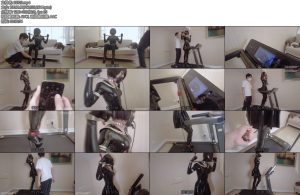 [鹿角与猫爪] 乳胶JK妹高跟鞋走步训练高跟鞋里塞绿豆脚铐手颈枷充气口塞充气刚塞电击器训练器难度逐渐增加-丝依依