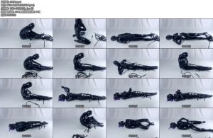 [无脑鱼] 小元乳胶后拘束带自缚挣扎防毒面具X_X强制X_X挣扎无用k023-丝依依