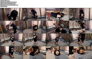 [束缘阁] 凌宇 黑衣 爆乳 弓身反吊 直臂 膝盖跪地走 驷马-丝依依