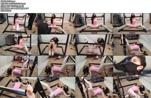 [随心原创] 杨蕊被架子束缚的白丝体操服-丝依依