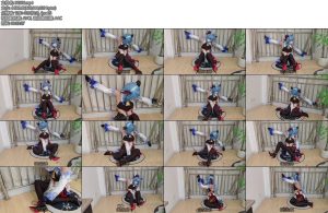 [苏苏原创] 甘雨镣铐锁链放置挣扎逃脱挑战-丝依依