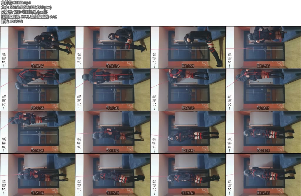 [亚洲绳艺] 高跟定时锁罚站自缚-丝依依