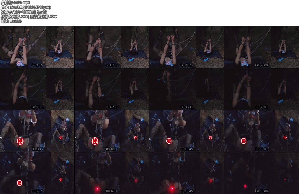 [亚洲绳艺] 黑夜中的微光—冬季实拍寒冷天气户外极限放置发生意外从白天放置到天黑Yumi原创-丝依依