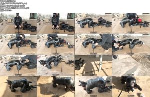 [曼陀原创] 屋顶遛狗还是皮具拘束风格-丝依依