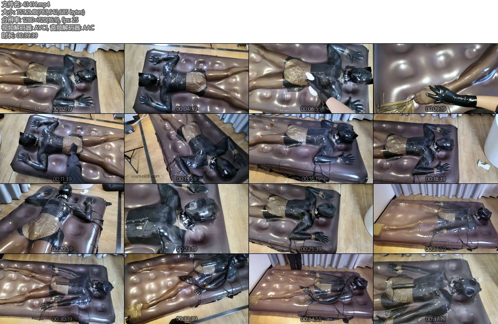 [鹿角与猫爪] 主人的人体家具Ⅲ真空胶封女仆气垫透明黑真空床露头出来玩法会多样一点泳帽X_X踩踏身体防毒面具及呼吸袋-丝依依