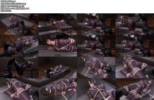 [动画片] 悬吊在阁楼的女奴Ⅱ对女奴的残酷训练并没有结束重新被固定在桌子上后又开始了一波又一波的女奴训练-丝依依