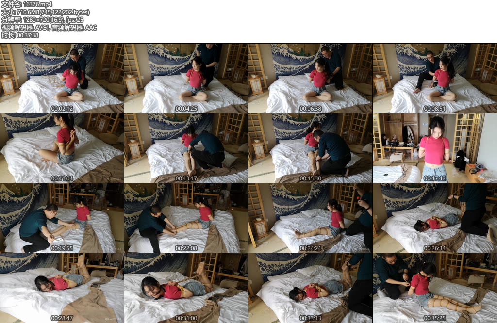 [随心原创] 清纯林夕 捆绑初体验 表现不错 很开心 漂亮的小脚丫-丝依依