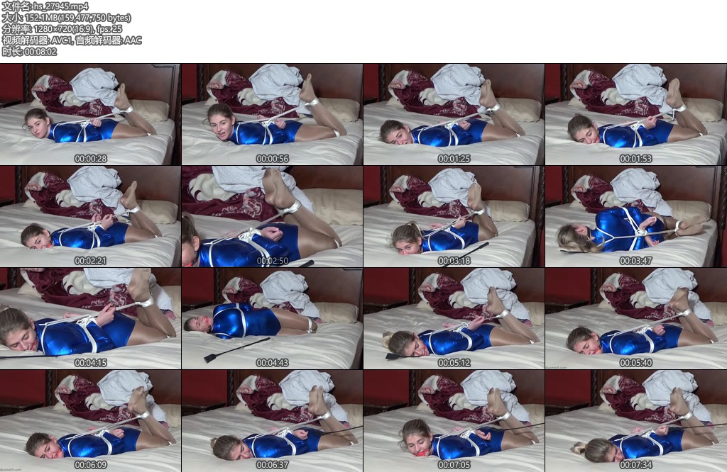 [亚洲绳艺] Holly绑在紧身衣-丝依依