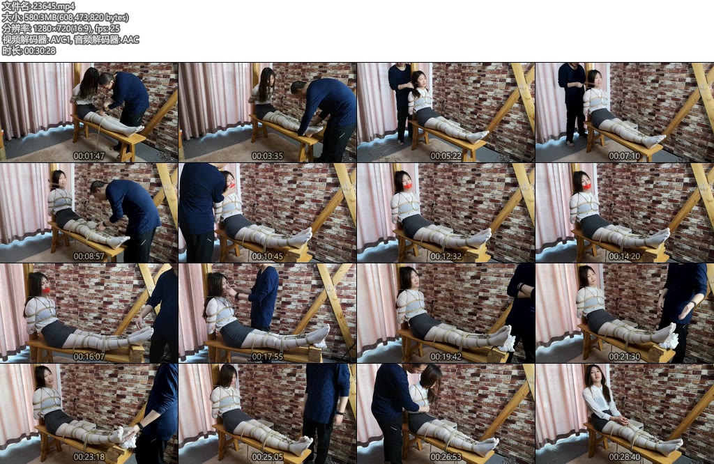 [随心原创] 雪娜 尝试老虎凳-丝依依