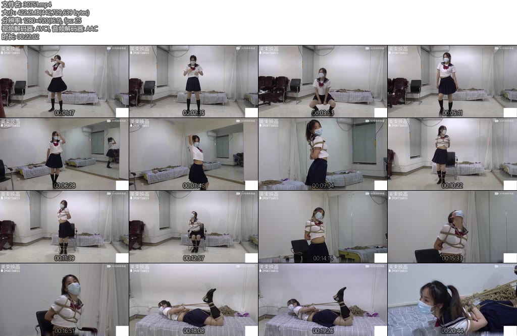 [美束映画] 舞蹈萱萱 再来 这次水手服 跳出不一样的舞姿-丝依依