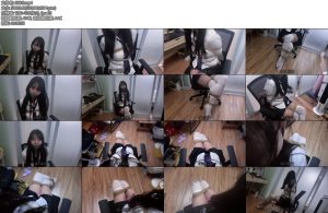 [wokunle] 困困三十一弹被绑成二郎腿坐在椅子上的折磨-丝依依