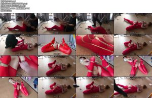 [绳之韵] 小呆棒球帽少女红色连体丝捆绑TJ（上集）-丝依依