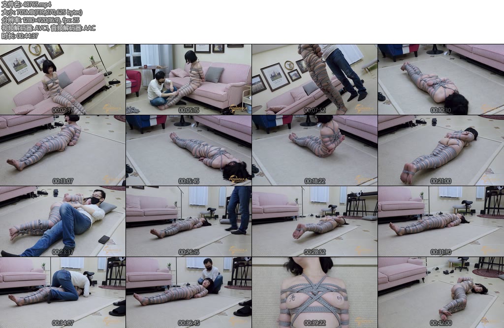 [半岛束艺] 落叶刷新台史用绳量的百米绳缚-丝依依