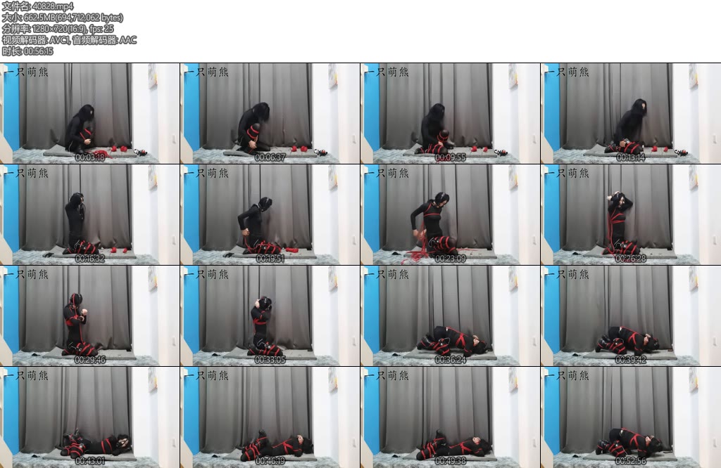 [一只萌熊] k9钢钩马具口球自缚-丝依依