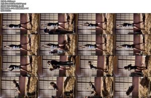 [试炼原创] 直立吊绑双脚离地痛苦挣扎自救失败口水直流哼哼唧唧-丝依依