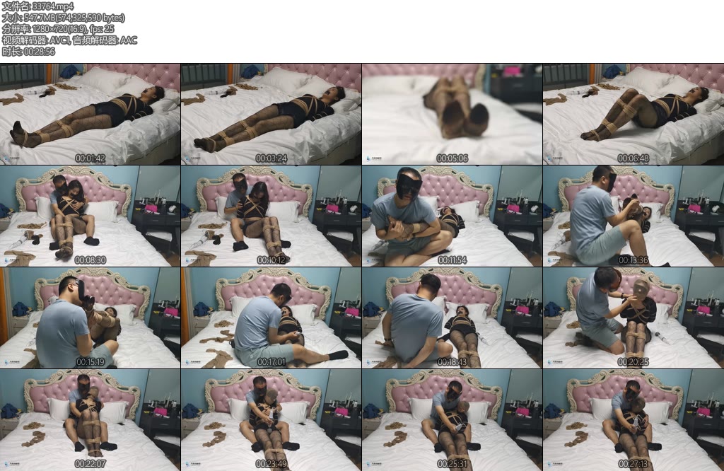 [JS原创] 八月狂欢节 艾可意外遭遇（Part2）女孩惨遭修理工捆绑猥亵网袜丝袜堵嘴胶带快乐棒刺激-丝依依