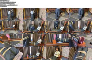 [龙飞原创] 新模特第一次拍老虎凳看到他的表情都知道她害怕了恐惧感心跳加速-丝依依