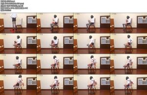 [一只萌熊] 固定在椅子上的开腿直臂自缚-丝依依