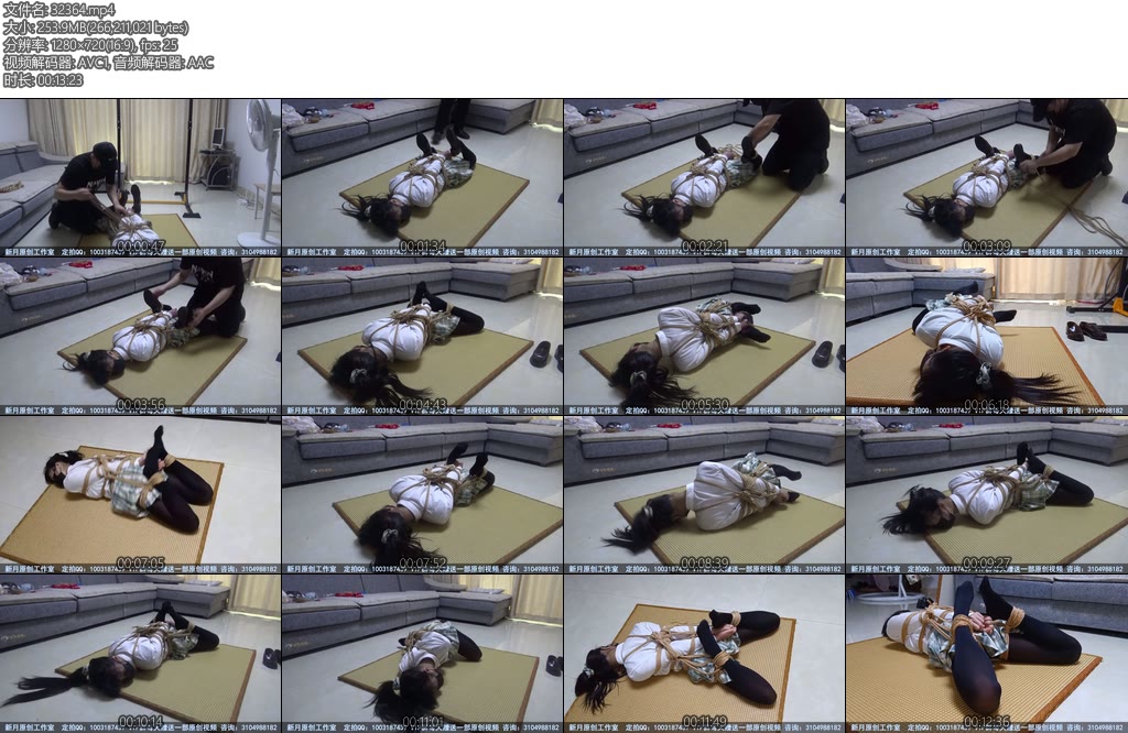 [新月原创] 彩依下跪的JK黑丝女孩被绑超紧并肘直臂羞耻分腿缚性感的扭动挣扎身材超棒的-丝依依