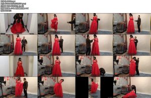 [随心原创] 杨蕊被怒役红礼服新娘-丝依依