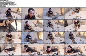 [新月原创] 玉箫堵嘴福利口塞少女的测评带着手铐实心口球DD口塞原味白袜分别自堵尝试之后说出各种感想-丝依依