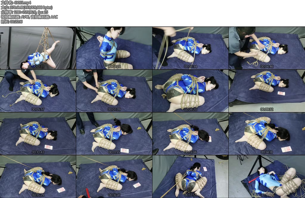 [飞天原创] 新模特艺仙儿有奖挑战一小时紧缚后手观音青蛙缚,获奖能否成功-丝依依