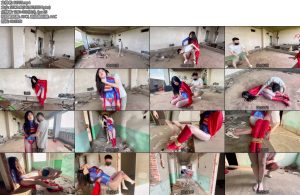 [比尔原创] 女超人惨遭暗算战败结局-丝依依