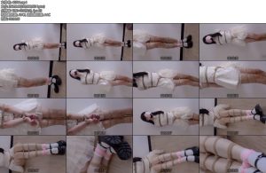 [凉叶子] 中式叶子嵌入的股绳连手折磨与束缚感满满的蛇形腿缚-丝依依