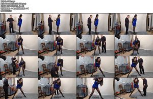 [飞天原创] 李然 蓝裙直臂分腿鞭打-丝依依