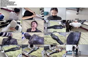 [梦川原创] 检察官雯雯与线人接头遭遇暗算惨遭黑色胶带木乃伊全包-丝依依