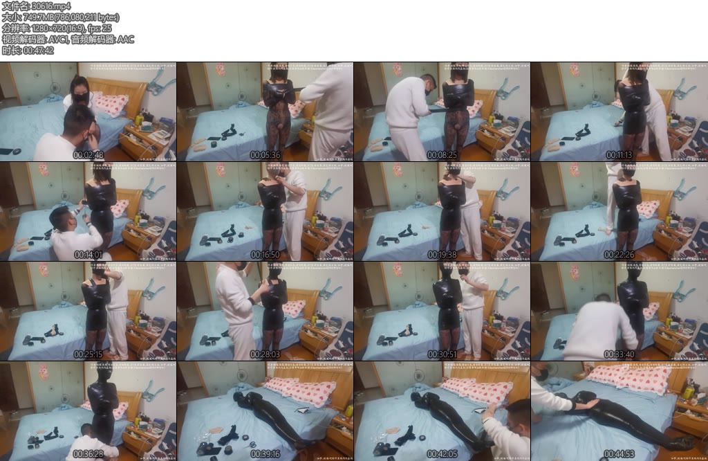 [网友原创] 我的媳妇 112弹、连身黑丝胶带木乃伊（上）-丝依依