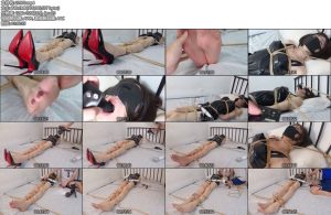 [面具原创] 面具男 超绝望的女声伪娘努努肉丝TK瘙痒地狱榨汁严格要求学生的美术老师背后居然是个如此性感妖艳的玉足伪娘肉丝内的红色脚指头都是那么的性感-丝依依