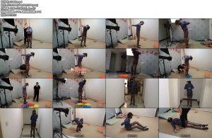 [束缘阁] 杨蕊 蓝衬衣 黑丝 镣铐女囚-丝依依