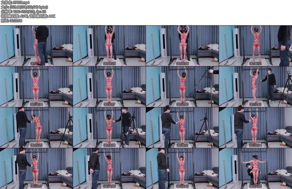 [心悦艺束] 小萝莉文文铐手拘束全身TK唉她太怕痒了贴的肌肉胶带嘟嘴都挡不住她的求饶-丝依依