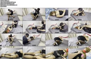 [延江艺束] 和女朋友吵架了怎么办没事办她!丝袜堵嘴胶带缠绕驷马放置挠脚心揉胸虐小头头大棒强高QG鞭打全身-丝依依