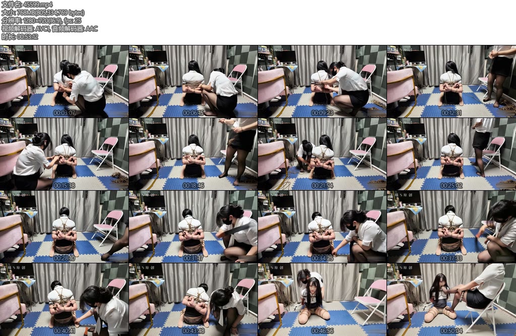 [美曦原创] 美曦约绑被强制捆绑调教资深的绳艺爱好着一直幻想着被绑起来一次偶然的机会终于如愿已尝-丝依依