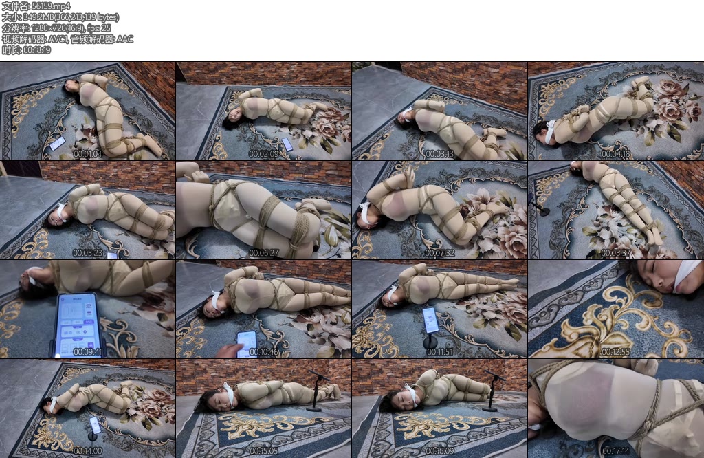 [飞天原创] 驴驴全身捆绑啵啵贝穿戴裤折磨强制高潮失禁-丝依依