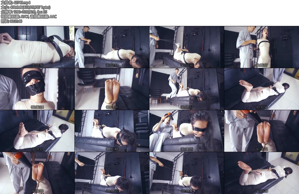 [欧美绳艺] MUMMIFIED BASTINADO-丝依依