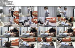 [子衿原创] 脚心太怕痒了千千舞蹈服五花驷马口球TK折磨-丝依依