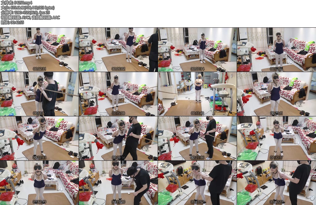 [缚予原创] 线下真实调教之白丝真空泳装踮脚走绳调教白丝泳装踮脚走绳口球口水SP耳光金发妹子木古被项圈拖着向前来回走绳只能被迫踮起脚尖来减轻痛苦-丝依依