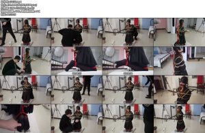 [心悦束艺] 苏苏试镜（第二集）柱缚堵嘴玩脚-丝依依